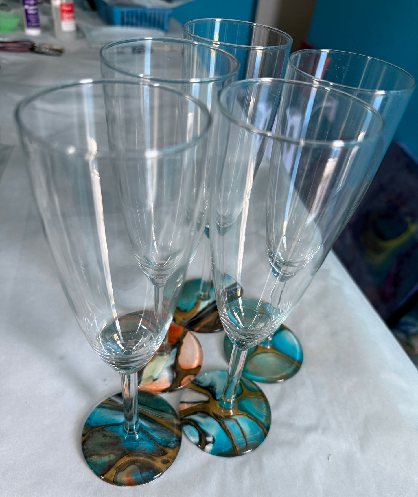 Custom-Painted Wine Glasses
