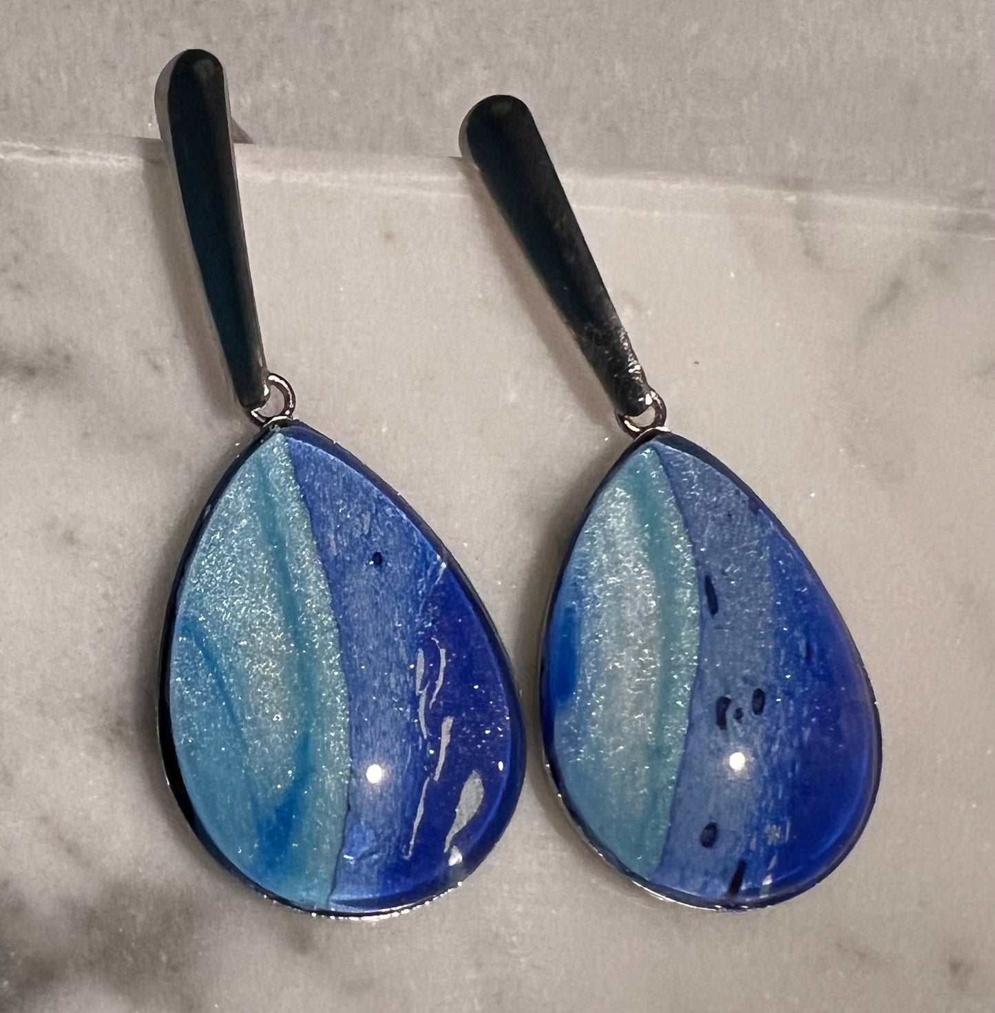 Blue earrings
