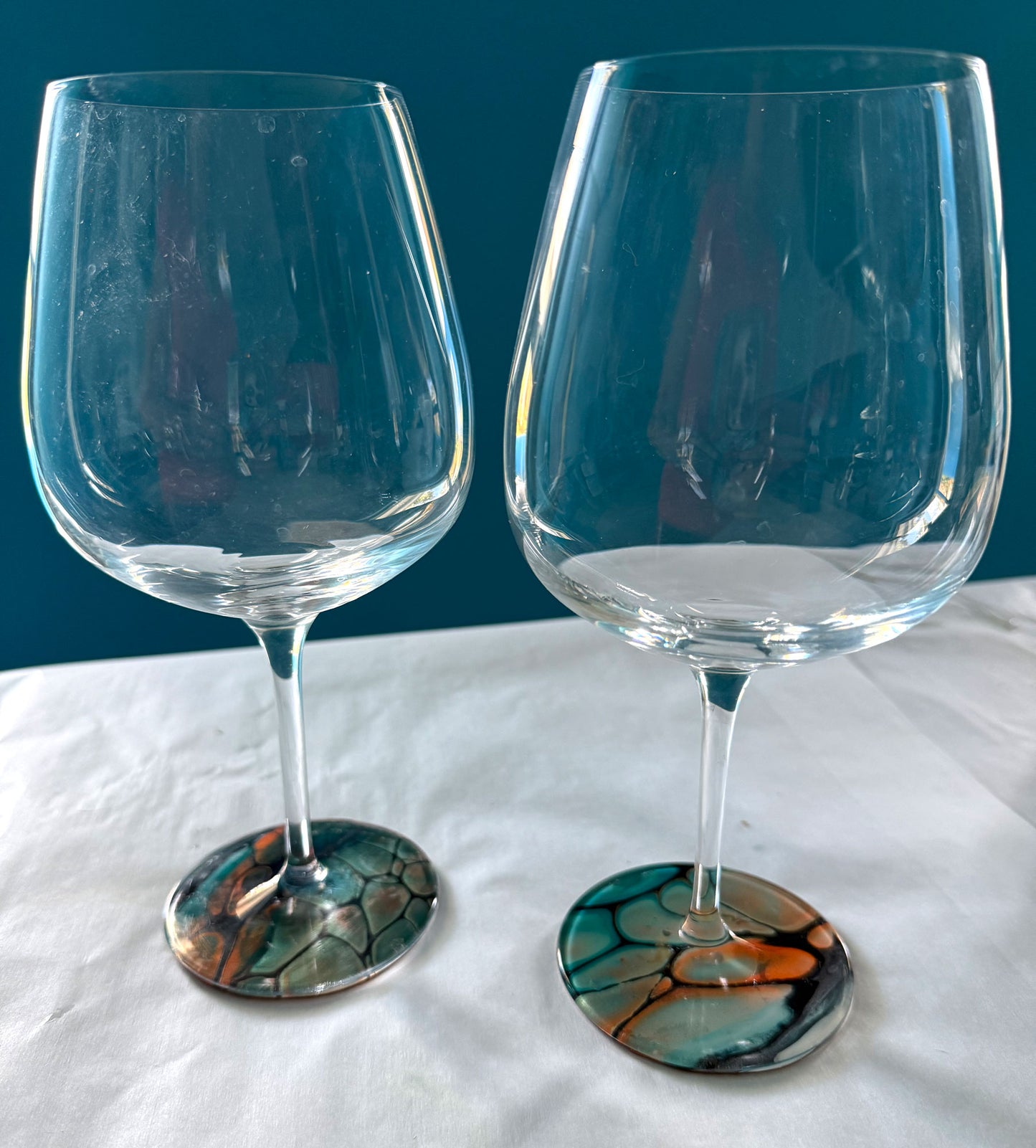 Custom-Painted Wine Glasses