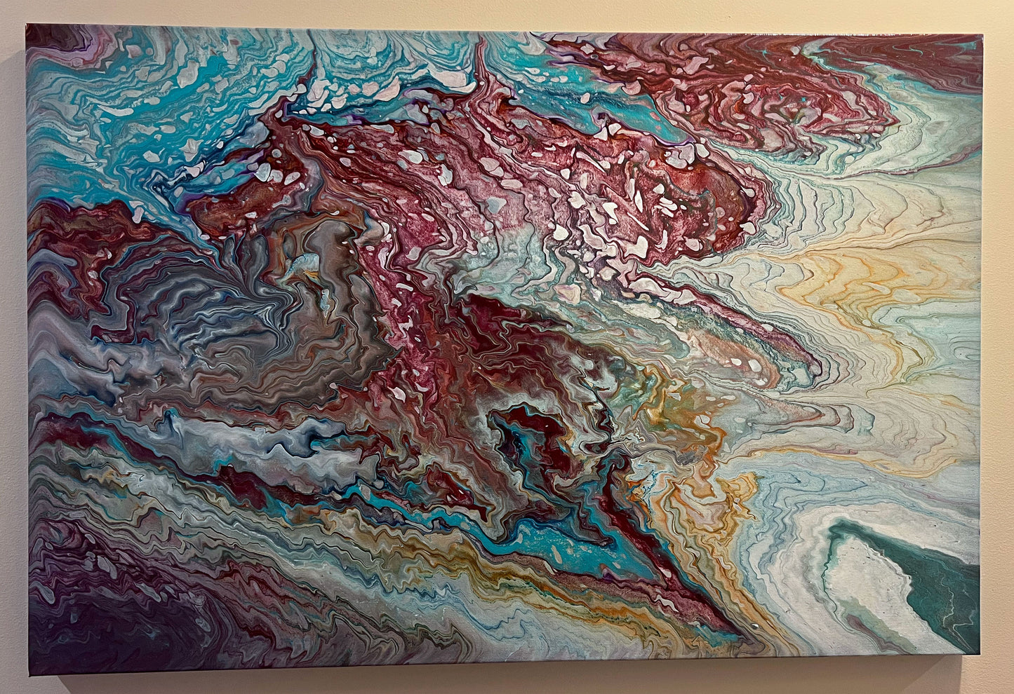Life is a Series of Squiggles Handmade Painting