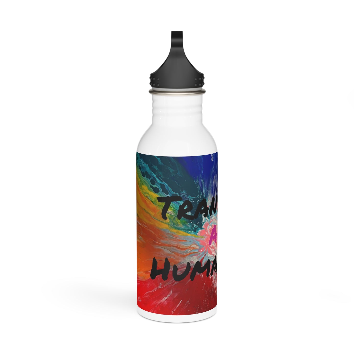 Trans Rights are Human Rights Stainless Steel Water Bottle
