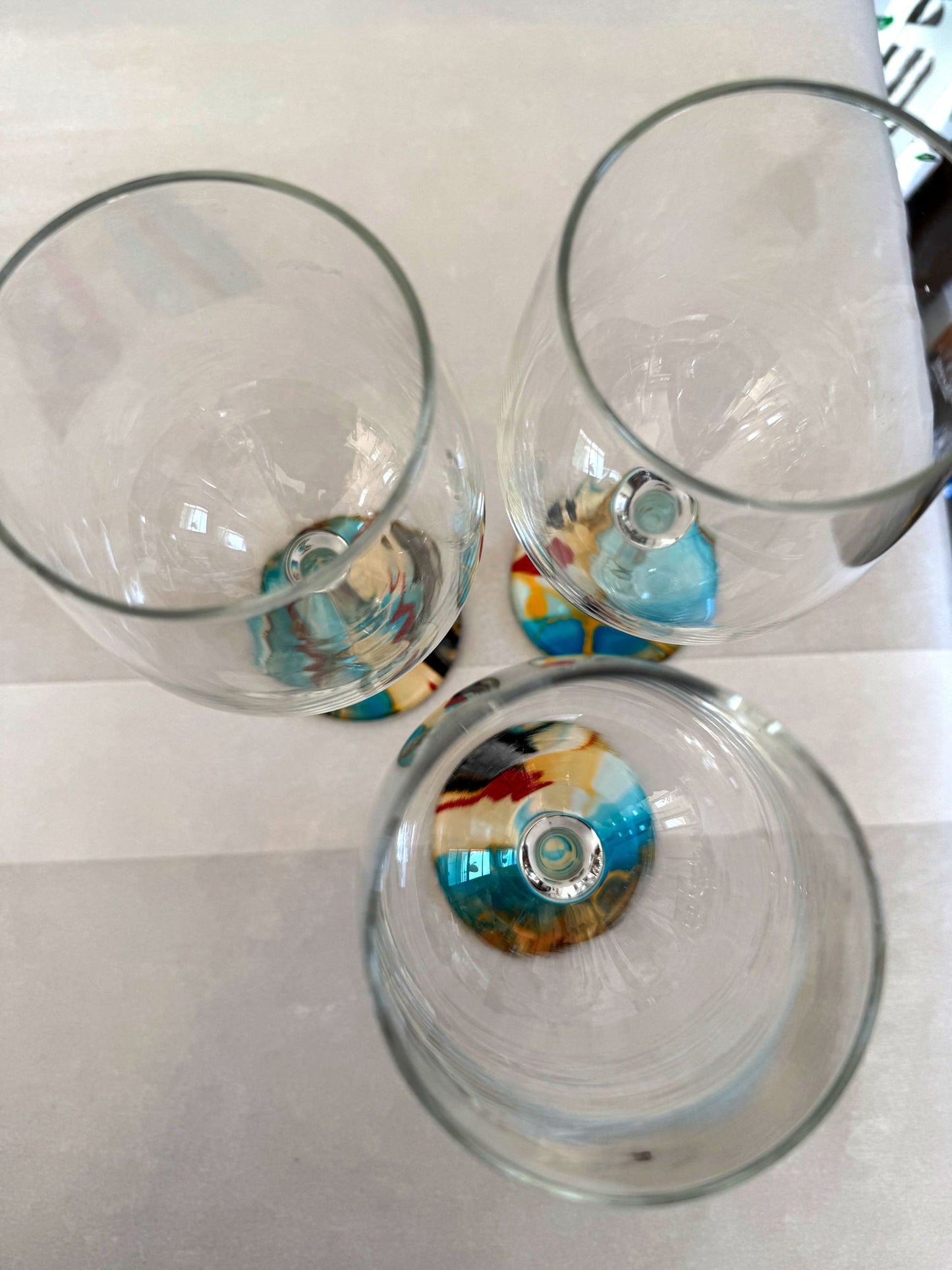 Custom-Painted Wine Glasses