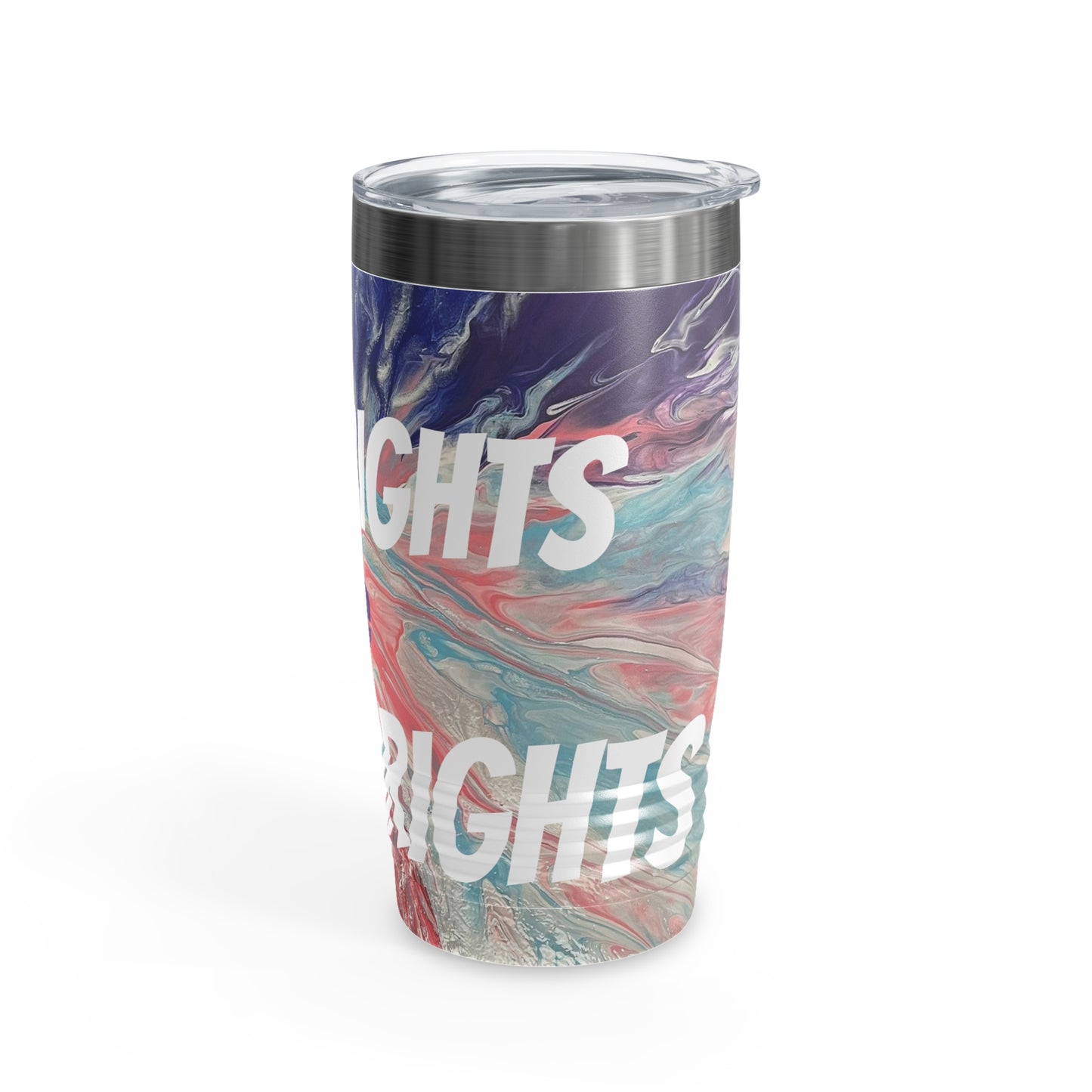 Trans Rights are Human Rights Pride Ringneck Tumbler, 20oz
