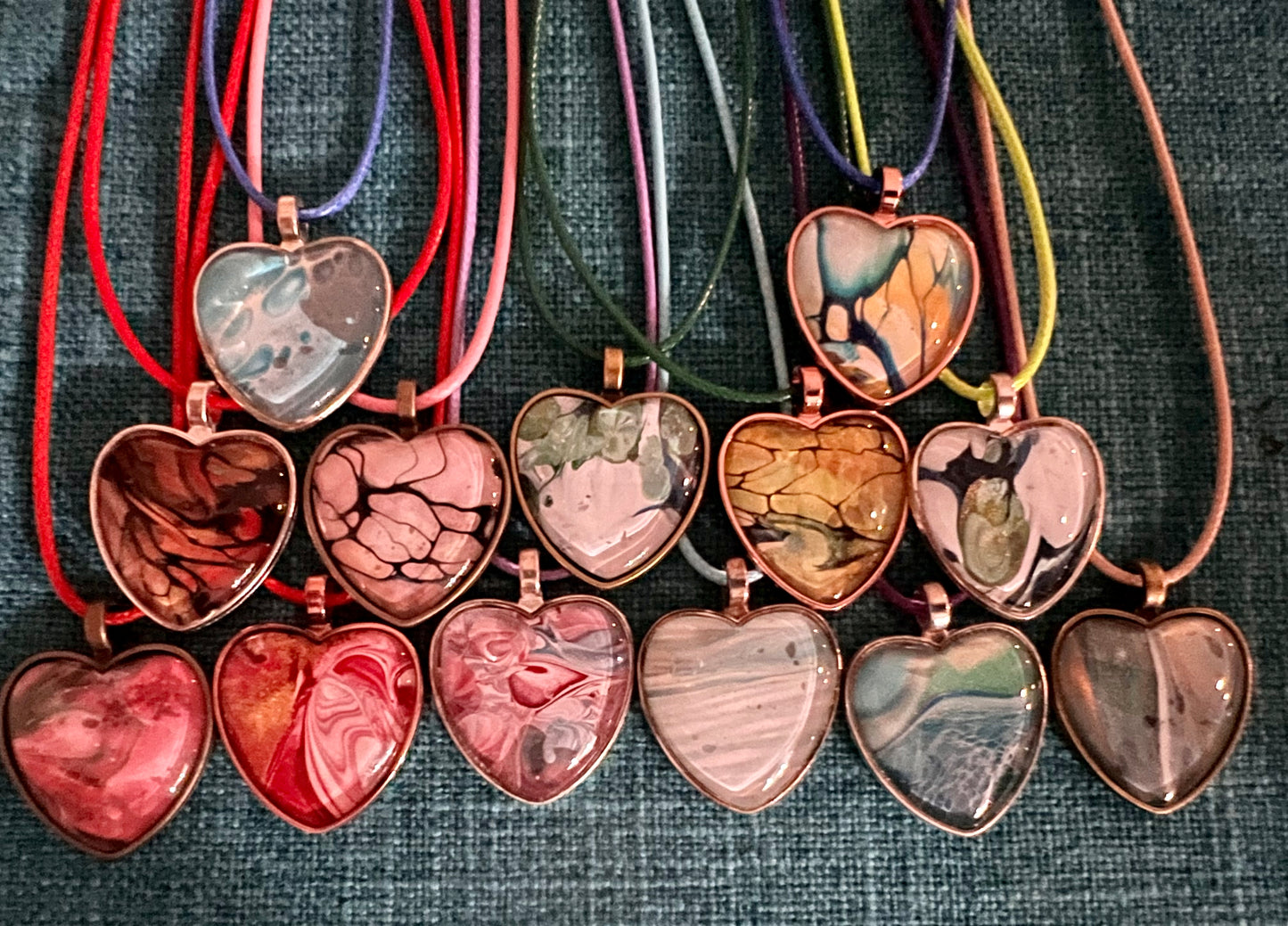 Heart necklaces