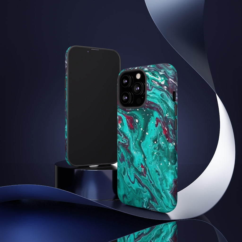 Teal Art iPhone and Samsung Cellphone Cases