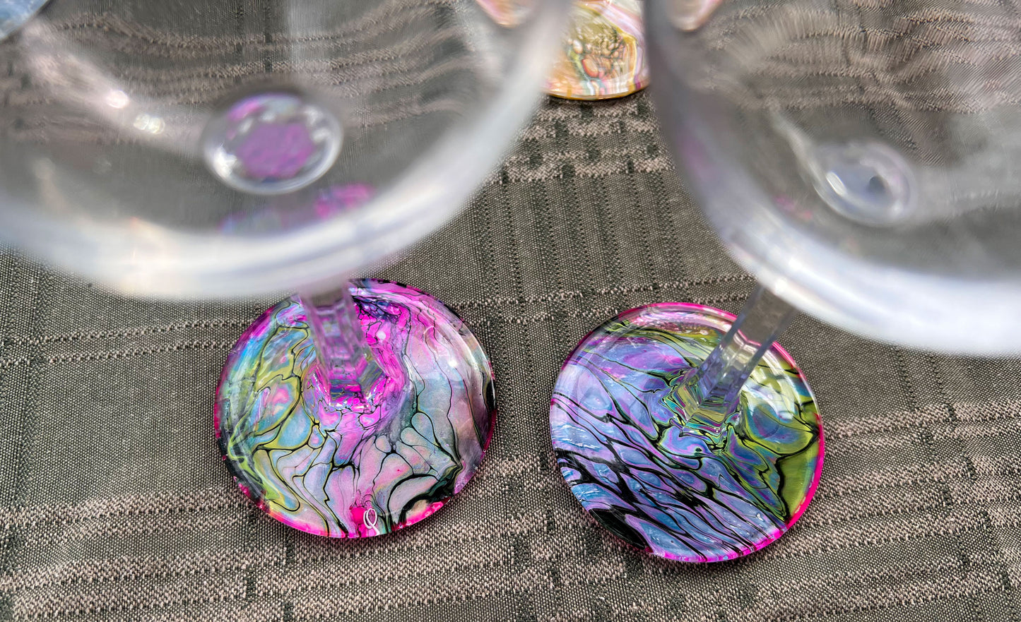 Custom-Painted Wine Glasses